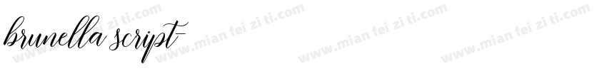 brunella script字体转换